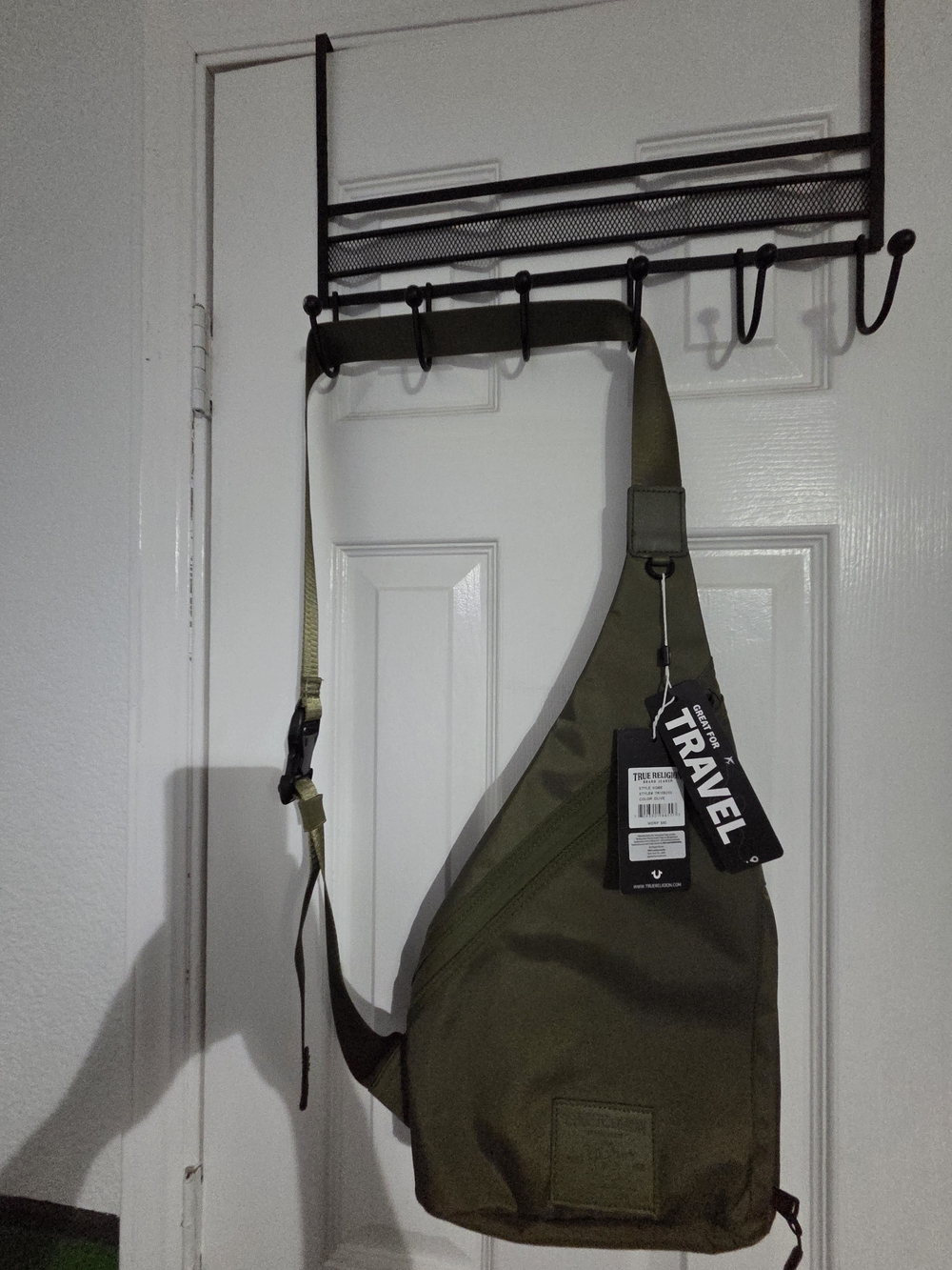 NEW True Religion Olive Green Tactical Sling Bag Single-strap Crossbody. Unisex